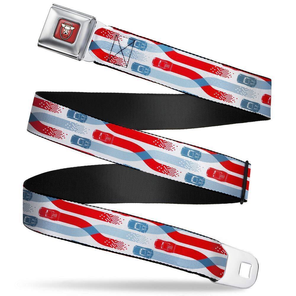 7491 Standard Seatbelt Belt Cars XL, Multicolor, 1.5" Wide-Fits Pant Size